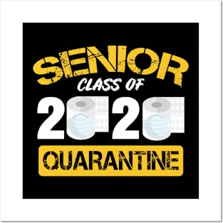 Senior Class Of 2020 Quarantine Toilet Paper Graduation Sunset Vintage Tee Posters and Art